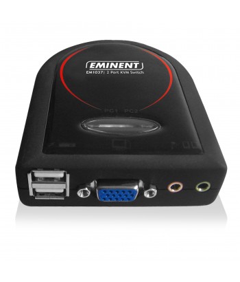 2 Port KVM Switch USB with Audio - rev1