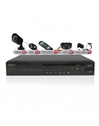 Camera Surveillance Kit with recorder and 2 Indoor/Outdoor Cameras
