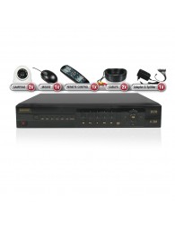 Camera Surveillance Kit with recorder and 2 Mini Dome Cameras